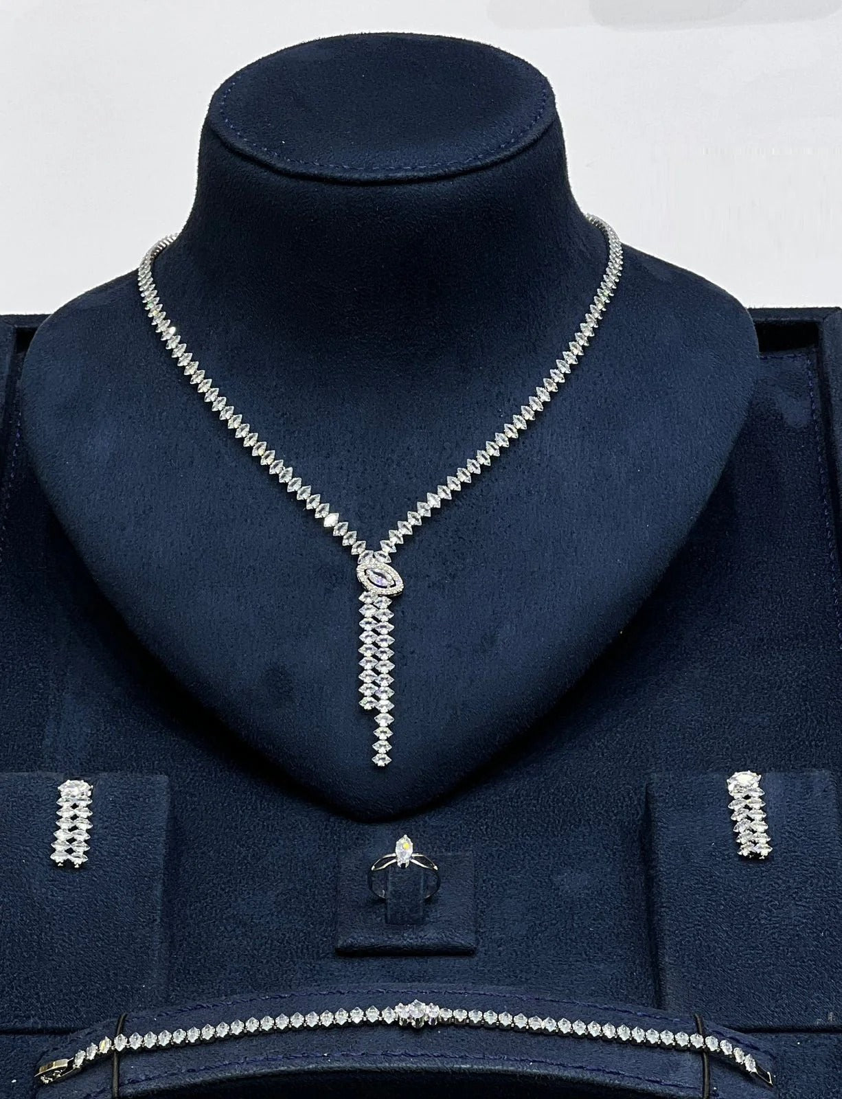 Crystal Drop Jewelry Set