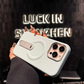 Luxury Leather MagSafe Case with Ring Kickstand for iPhone