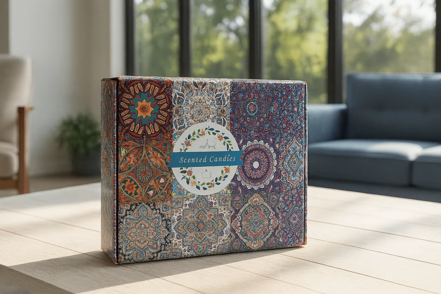Decorative Scented Tin Candle Gift Set