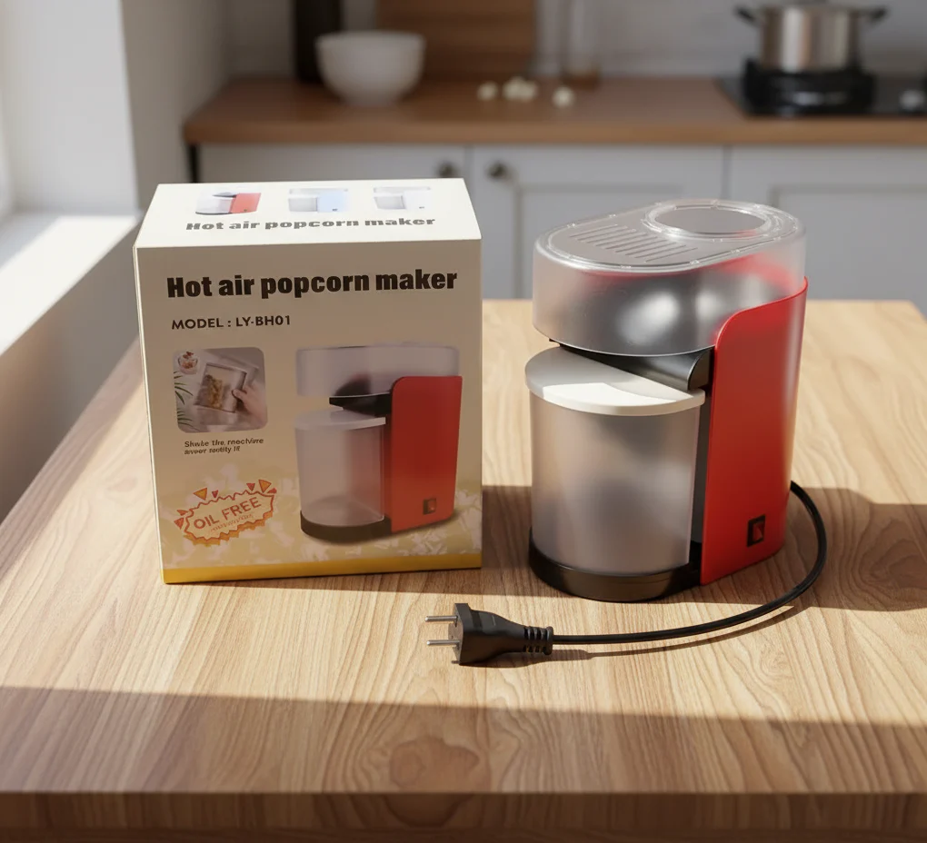 Hot Air Popcorn Maker Product Description View