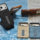 Luxury Leather MagSafe Case with Ring Kickstand for iPhone