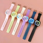 Kids Silicone Strap Square Dial Watch