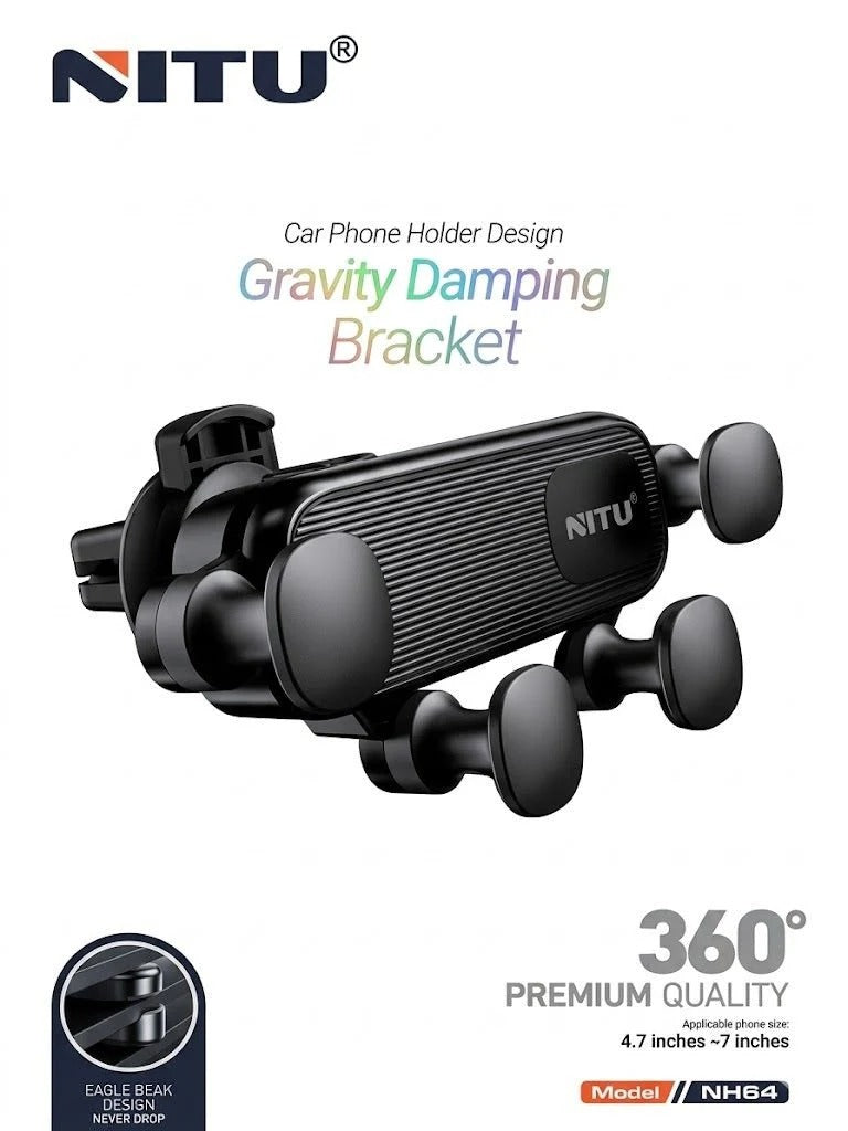 Gravity Damping Bracket Car Phone Holder